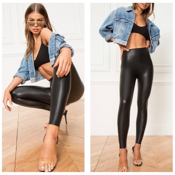 Commando Perfect Control Faux Leather Legging in Black Medium - Picture 1 of 5